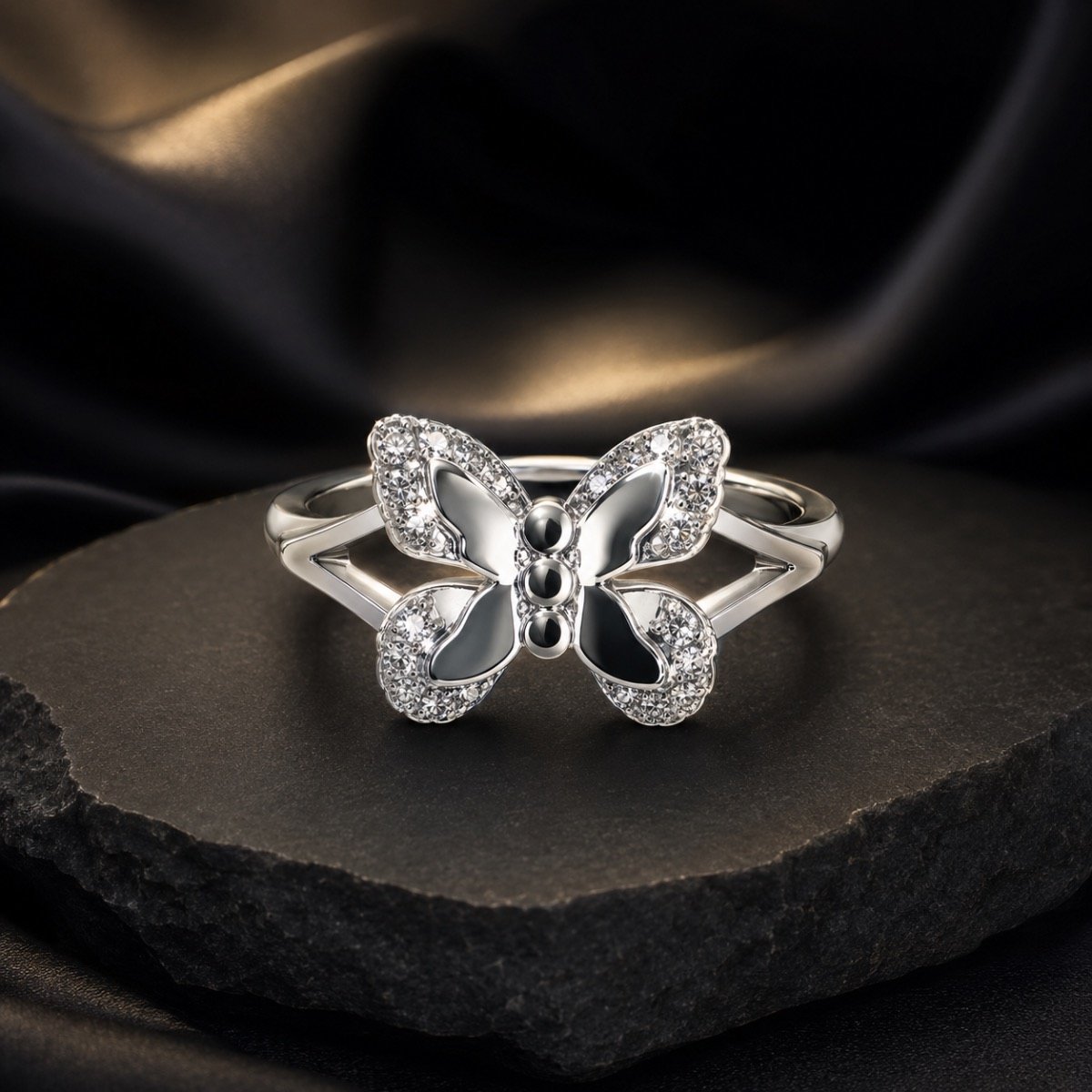Enchanted Butterfly Silver Ring — 925 sterling silver rings