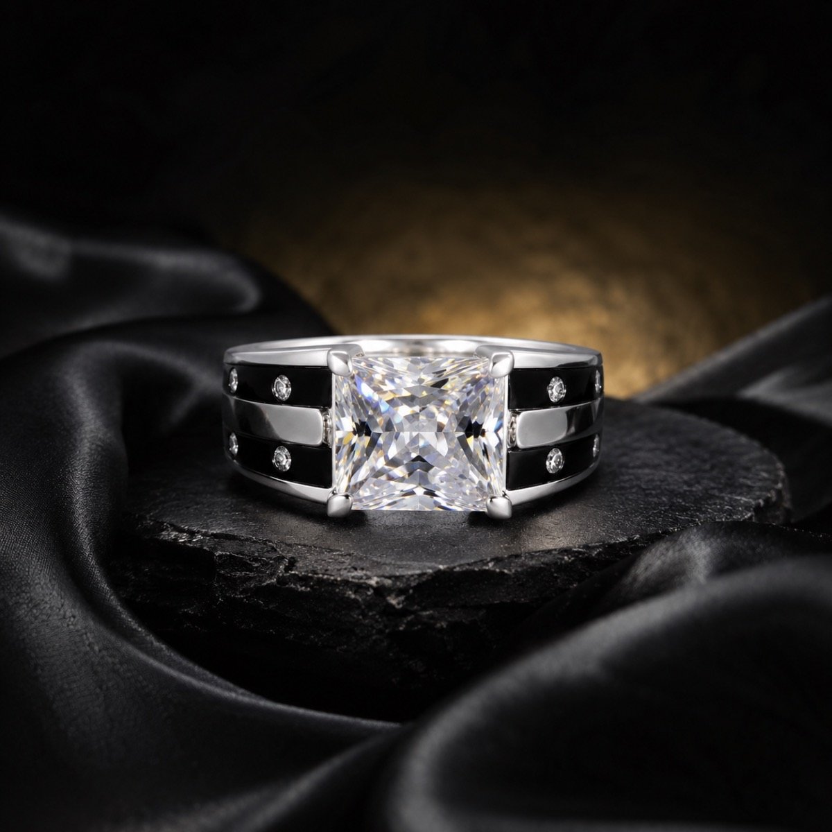Imperial Princess Solitaire Silver Ring — 925 sterling silver rings